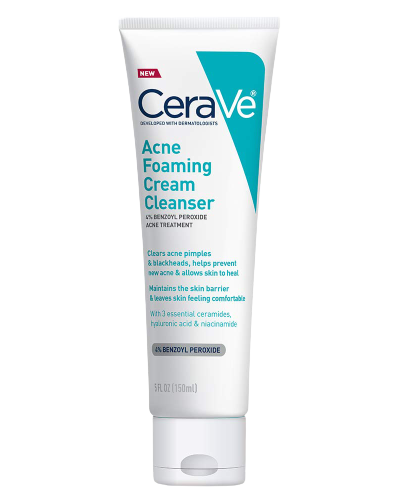 Acne foaming cream cleanser
